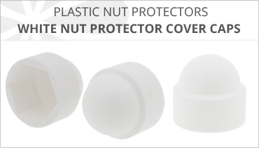 WHITE NUT COVER CAPS